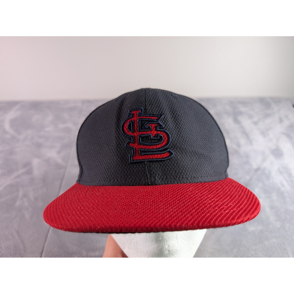 New Era 59FIFTY St. Louis Cardinals Hat Navy Red Fitted MLB Size 7 1/4 Diamond
